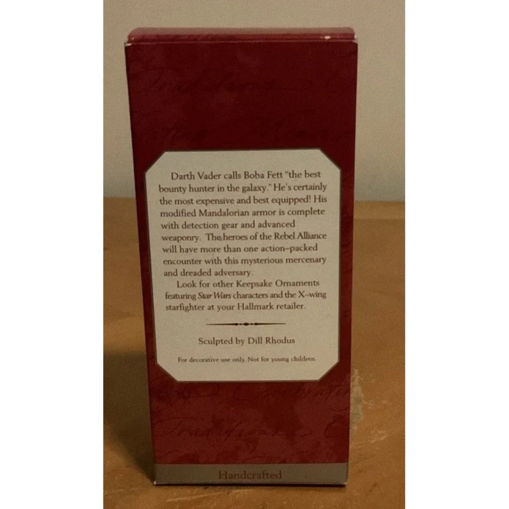 Hallmark Keepsake‎ Boba Fett Star Wars Ornament Vintage 1998 Never Used